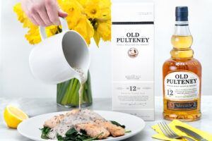 CJ Jackson's Roasted Salmon Recipe in collaboration with Old Pulteney