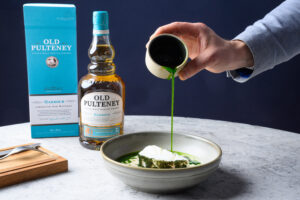 Old Pulteney with Atlantic cod