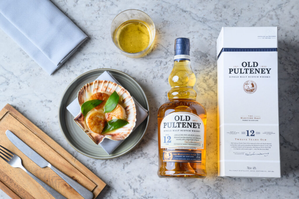 SEARED SCALLOPS IN OLD PULTENEY WHISKY BUTTER 